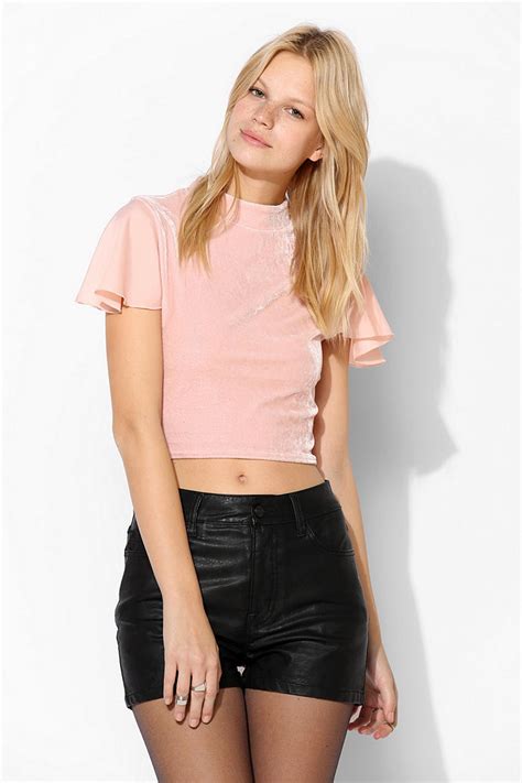 Silence Noise Maeve Ruched Tank Top. . Urban outfitters pink top